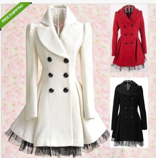 girl long jacket dress