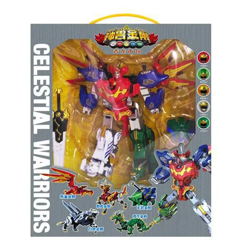 Робот трансформер 5 в 1 экшн фигурки детские игрушки подарок Megazord|Игровые и