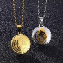 Винтажное золотое ожерелье с подвеской Бенедикт Сан Бенито медаль кулон из нержавеющей стали религиозные католические подвески для защиты ювелирных изделий