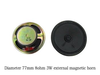 

3inch 8Ohm 3w diy speaker for radio Calling machine 77X45X23.5mm 2pcs/lot