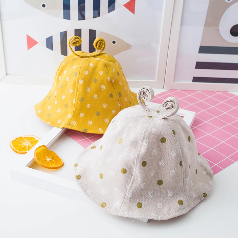 

New Spring Summer Baby Hat Cute Girls Hat Heart Print Cap For Boy Sun Hats Accessories children's cap Photography Props