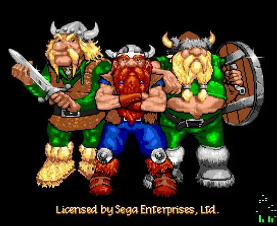 The Lost Vikings 16 bit sega MD игровая карта для sega Mega Drive для Genesis