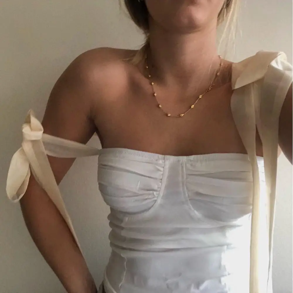

Elegant Tie Up Shoulder Blocked Tank Tops Women Summer Sexy Ruched Pleated Basic Crop Top 90s Cool Girls Streetwear Tees Camis