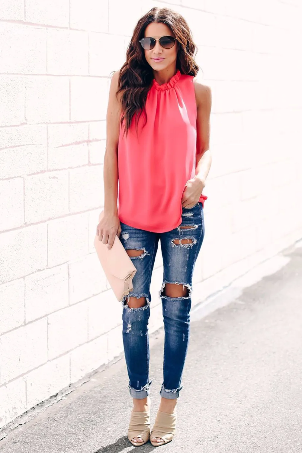 Red-Ruffle-Trim-Neckline-Tank-Top-LC252085-3-6