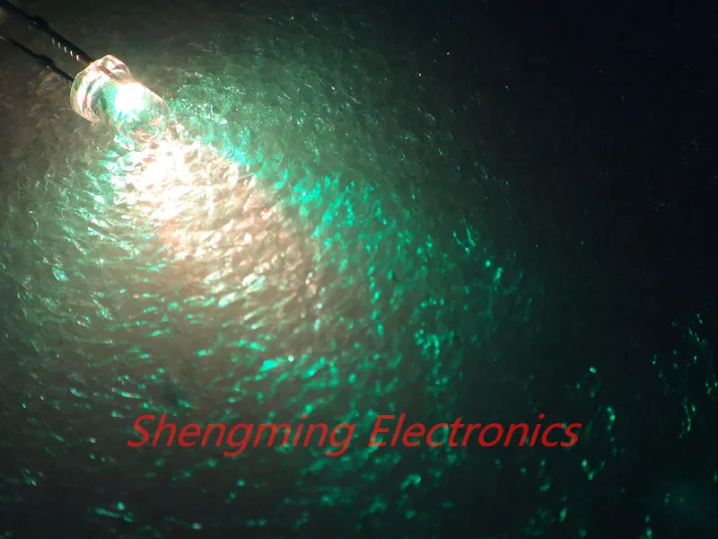 

100pcs 3mm Colorful Slow Flashing Flash RGB Red Blue Green LED water clear