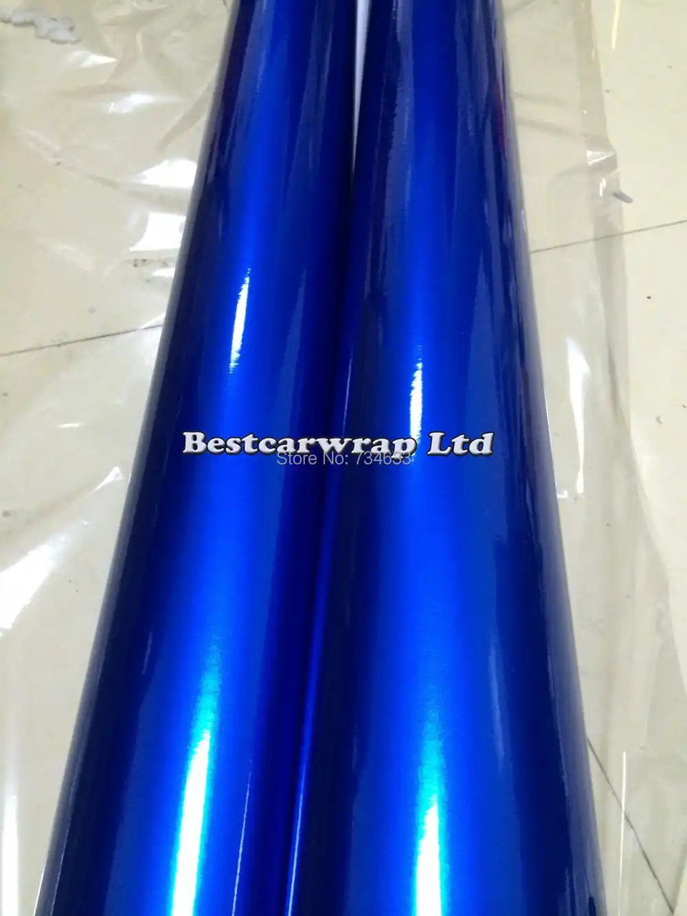 Gloss Candy Metallic Blue Vinyl For Car Wrap Midnight Blue Glossy Film