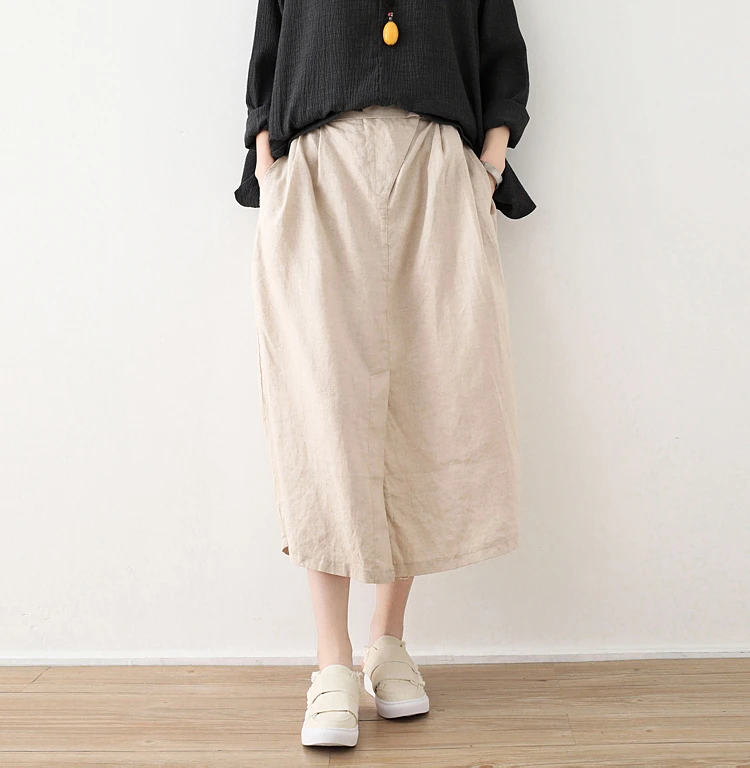 long pleated maxi skirt