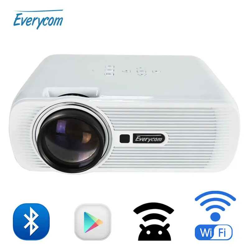Everycom X7 Wifi Projector Android TV Beamer Miracast Kodi AC3 Support Full HD 1080p Led Home Theater Mini Portable Proyector