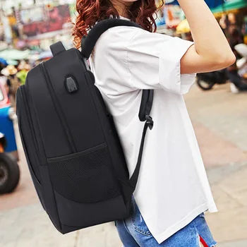 

Fashion Trend Men'S Business Backpack Junior High School Bag Leisure Travel Computer Bag