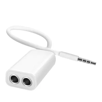 

Aux Audio Cable 3.5 Jack earphones Splitter Adapter 1 to 2 for Apple iPhone 4 5 5s 6 6S plus iPad iPod laptop MP3 Player speaker