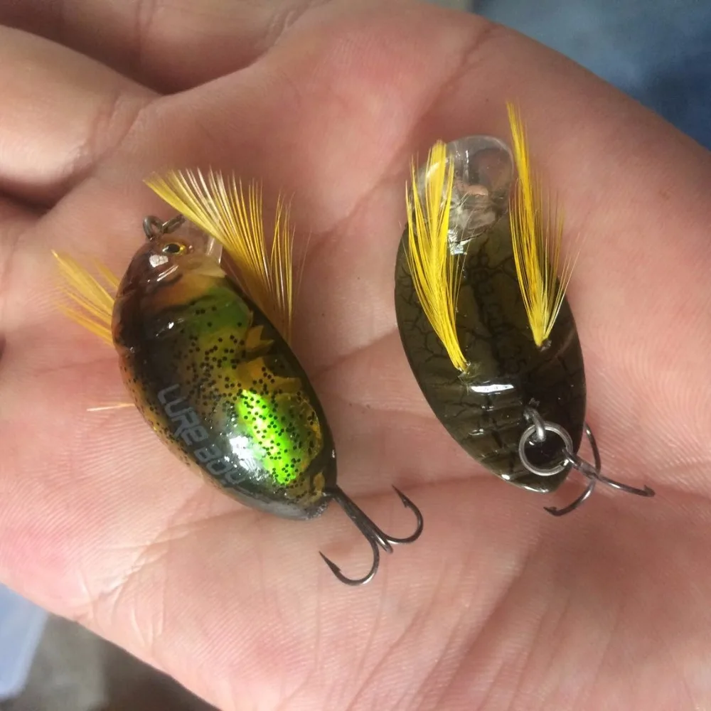 Insect Bait Fishing Lure Artificial Beetle Popper 3.5cm/4g Grass Carp