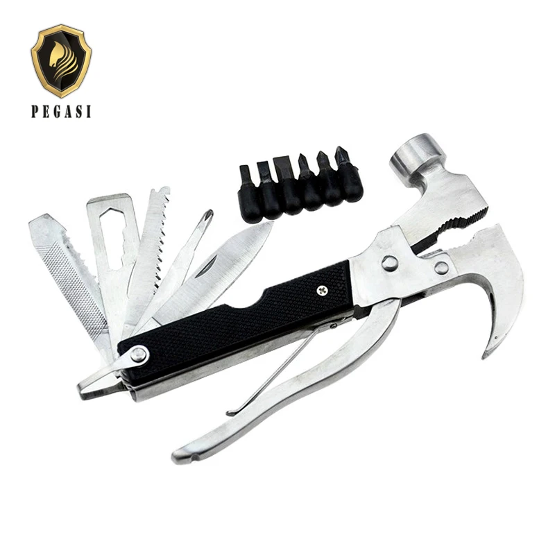 

PEGASI Multi Tools Hammer Knife Saw Claw Folding Fold Portable Opener Outdoor Camping Multifunctional Multitool Screwdriver Tool