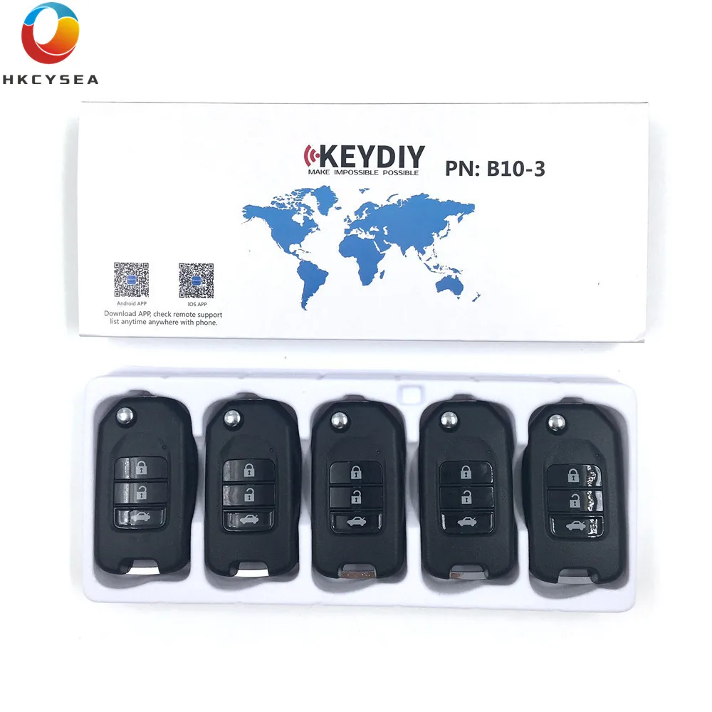 HKCYSEA 5/10/15 шт. B10-3 3 кнопки серии B KEYDIY KD удаленный ключ для KD900 KD200 URG200 KD-X2 мини KD генератор ключей