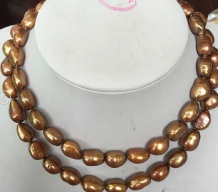 

bjc 0002983 natural south sea chocolate pearl necklace (C0309)