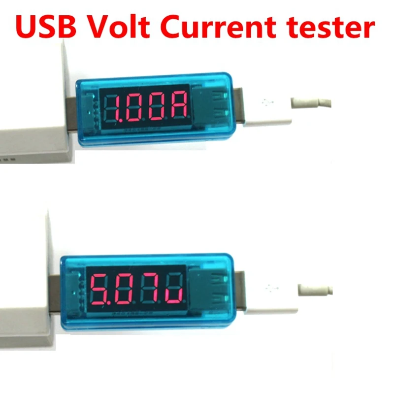 Миниатюрный USB тестер напряжения тока для телефона планшета зарядного