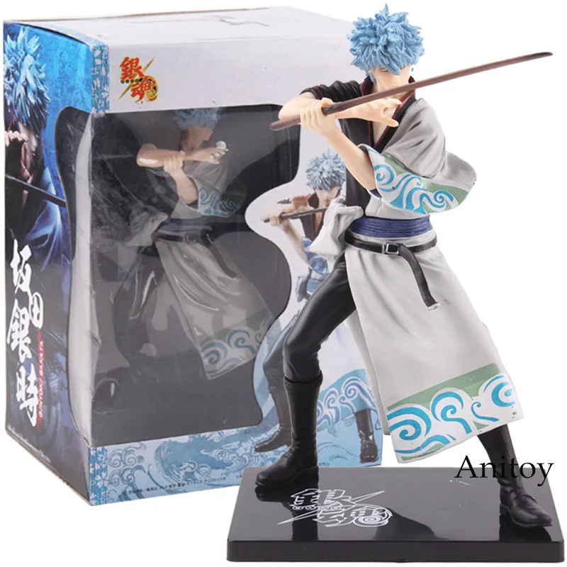 Серебряная Душа гинтама фигура Banpresto DX Vol.1 Sakata Gintoki ПВХ Фигурки Коллекционная модель игрушки 17 см