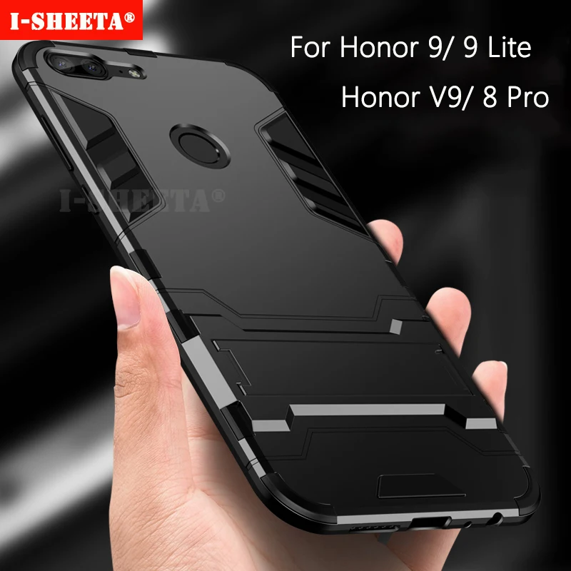 Противоударный Гибридный Жесткий Чехол-подставка для Huawei Honor 9 lite 6X 7X 8 Pro V10 P8 P9 P10