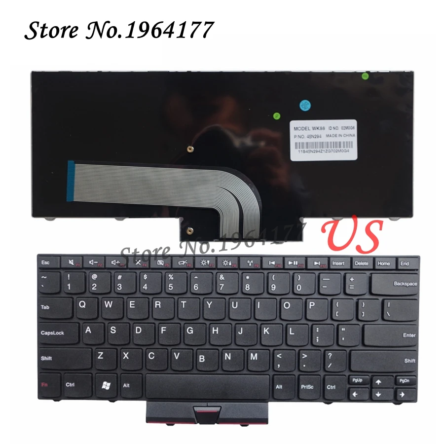 Новая клавиатура США для LENOVO IBM ThinkPad E40 E50 Edge 14 15 черная ноутбука без Удочка с