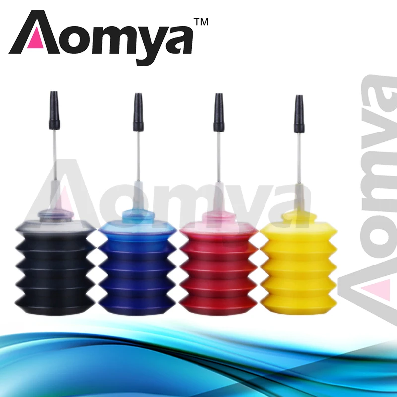 

Aomya Universal Dye Ink Refill kit for HP for Canon for Brother for Epson Printer 4 Color BK C M Y 4PCS*30ml New Version