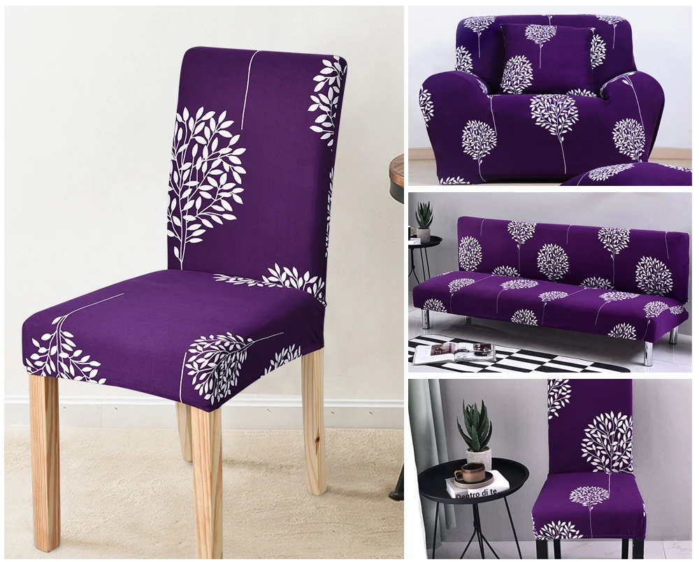 Kitchen Chair Cover Dining Seat Cover Black Slipcover Chair Removable Furniture Covers Anti-Dust Spandex Chair Covers 1246Pcs (2)
