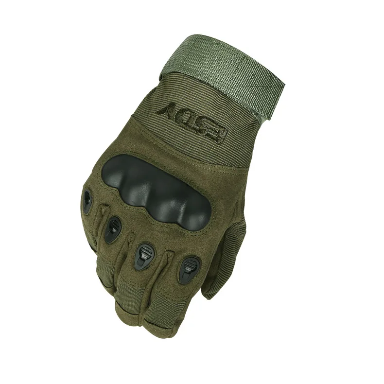 Военные полный палец тактические перчатки высокого качества черные нескользящие спортивные перчатки для мужчин женщин армии хаки M~ XL HCE001