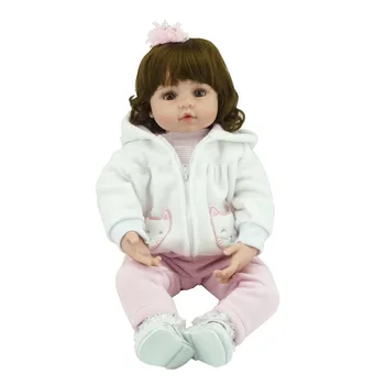 

Forrsdor 22in55cm Silicone Vinyl Baby Reborn Dolls adorable chucky Handmade Kids Princess Toys Children bonecas bjd doll reborn