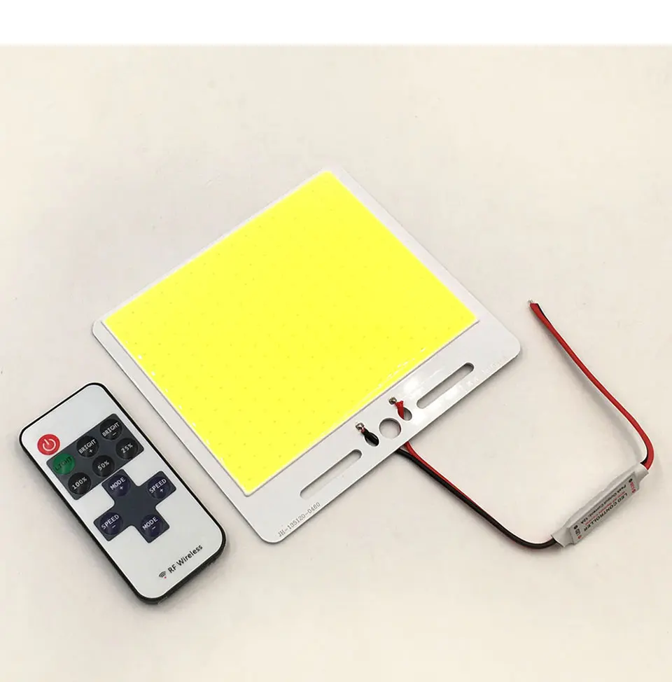 50W 12V LED Panel Light Board COB Bulb with Dimmer Warm Cool White DC12V Dimmable LED Lamp for Outdoor Camping Car Lighting DIY (8)