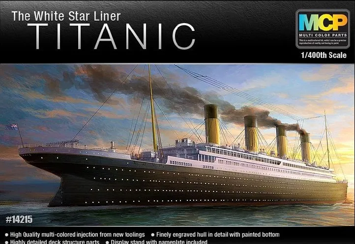 ACADEMY 14215 1/400 масштаб белая звезда лайнер Титаник пластиковая модель строительный комплект