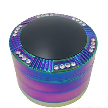 4 слоя травы табака специй дымит алмаз измельчитель табака измельчитель цинк Дым дробилка Muller Pollinator курительные аксессуары L227