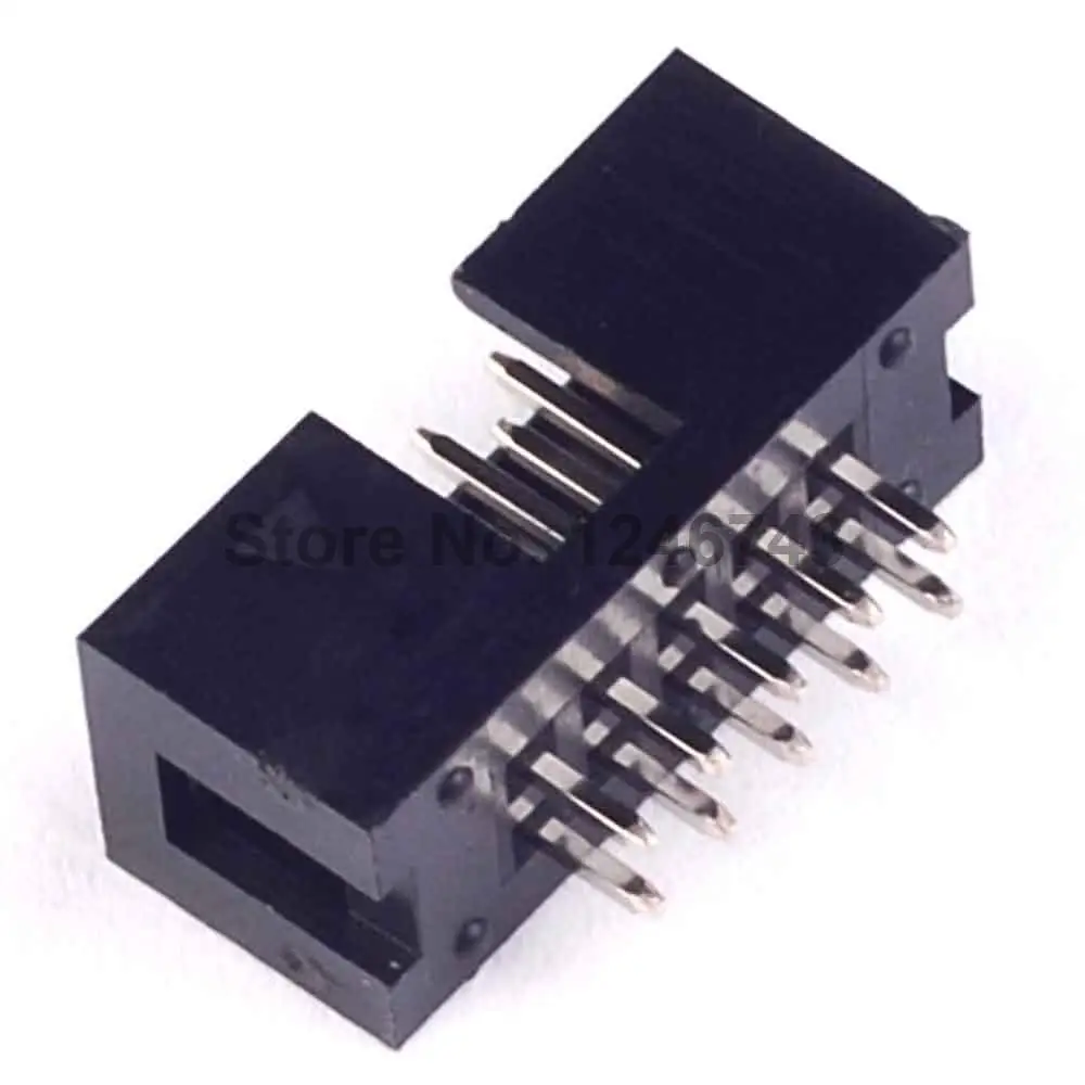

50PCS DC3 10 Pin Shrouded Male Header Connector 2.54mm
