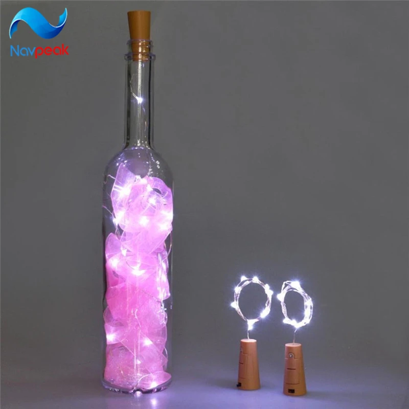 2M 20LED Bottle Light Cork Shape Starry Night Lamp Wine Valentine's Wedding Xmas 2M 20LED Bottle Light Cork Shape Starry Night Lamp Wine Valentine's Wedding Xmas
