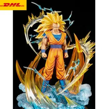 

20" Dragon Ball Statue Super Saiyan Bust Son Goku Full-Length Portrait GK Action Figure Collectible Model Toy BOX 50 CM Z505