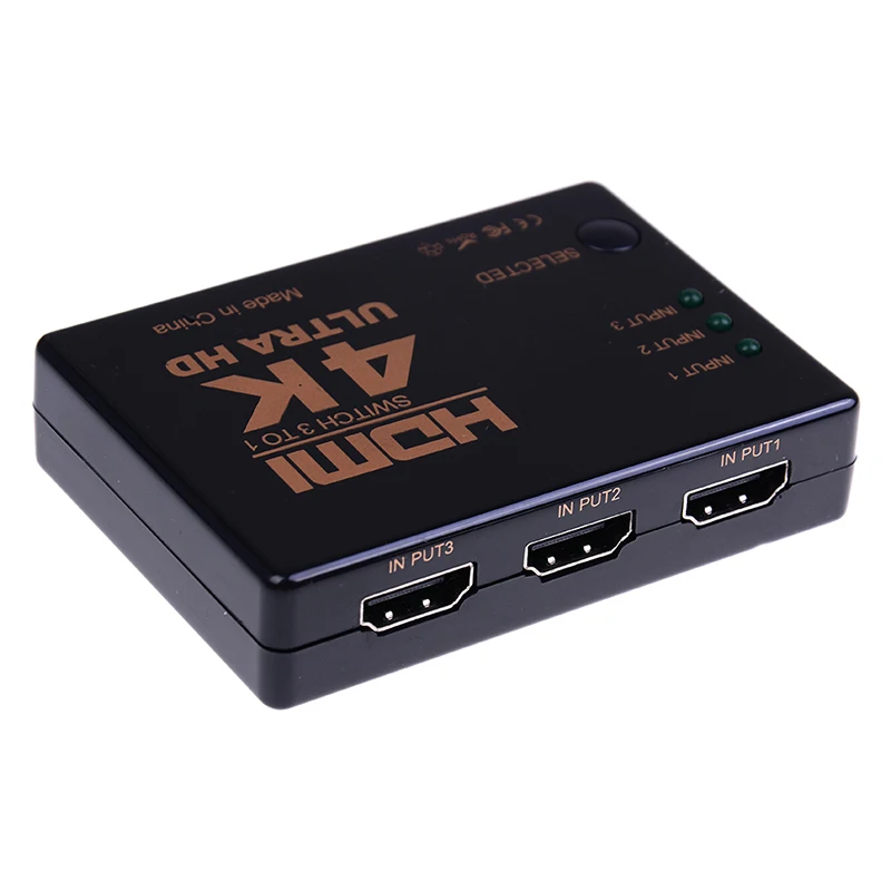 HDMI переключатель 3 порта 4K * 2K сплиттер Ultra HD для DVD HDTV Xbox PS3 PS4|Кабели HDMI| |