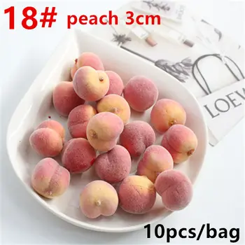 

10 pcs / packageMini Simulation of Fruits and Vegetables Artificial Kitchen Toys for Children Pretend