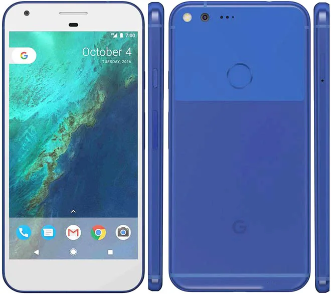 Разблокированный Google Pixel 5,0 ''/Pixel XL 5,5'' дюймовый четырехъядерный одноъядерный sim 4G Android мобильный телефон 4 Гб RAM 32 ГБ ROM мобильный телефон - Цвет: Blue