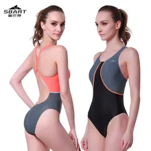 SBART Professional Padded One-Piece Swimwear Women padded Swimsuit Sports Racing Competition Bodybuilding Bathing Suit