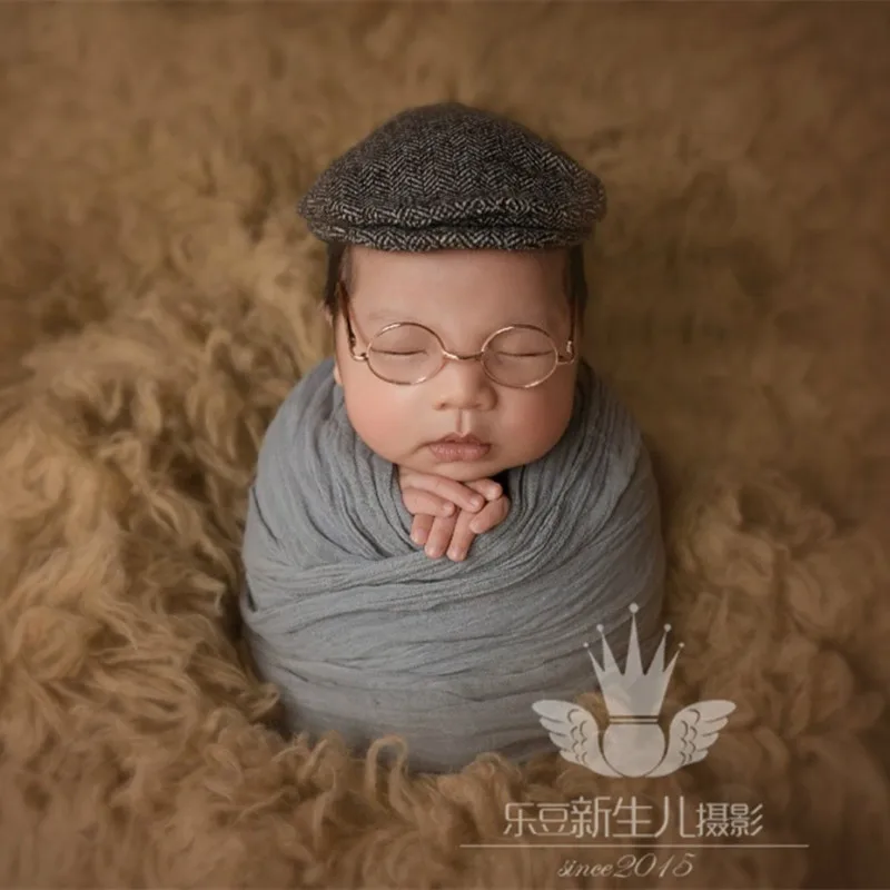 Бежевый коврик Flokati детское одеяло для фотосъемки новорожденный мальчик