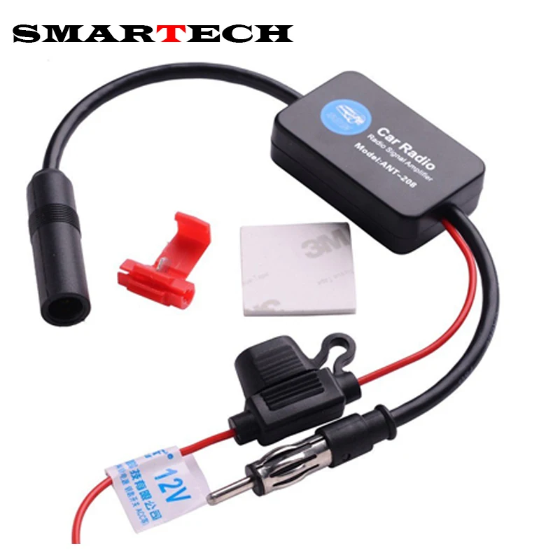 

SMARTECH Universal 12V Car GPS Radio Antenna Amplifier Booster for Marine Car Radio Signal Amplifier Work for both AM and FM