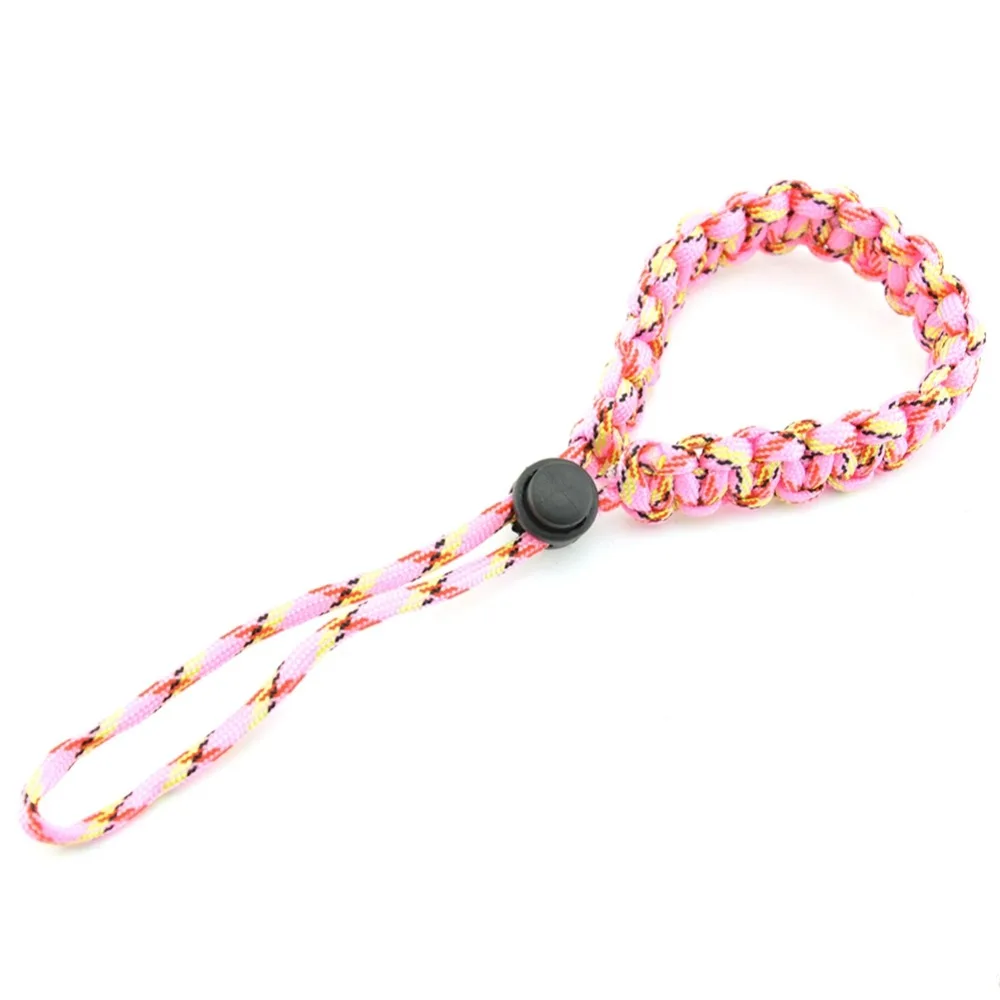 Wrist Lanyard Bracelet Adjustable Camera Braided Wristband Cord Hand Grip Strap for Flashlight Bottle Telescope