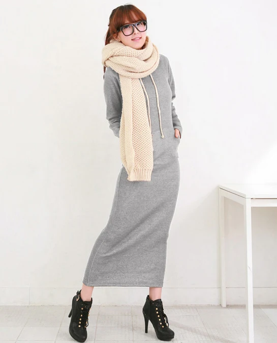 ankle length sweatshirt