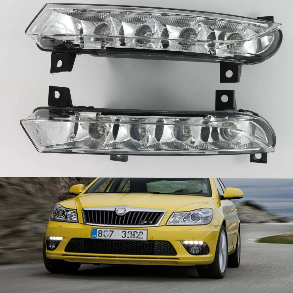 Новые светодиодный светодиодные лампы для Skoda Octavia A5 A6 RS 2009 2010 2011 2012 2013