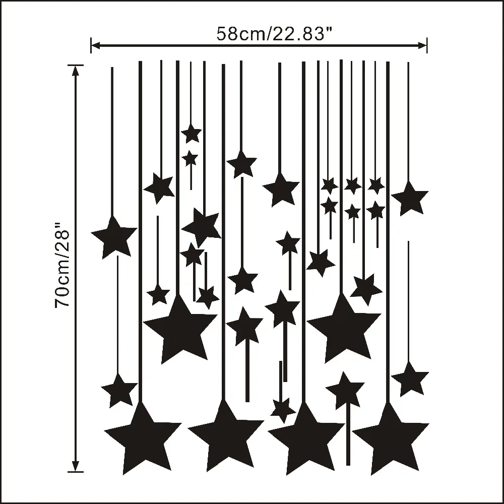 Детская настенная художественная декорация для детской комнаты Настенные наклейки для детского сада детские настенные наклейки со звездами наклейка для стена детской комнаты наклейки для детей T170302