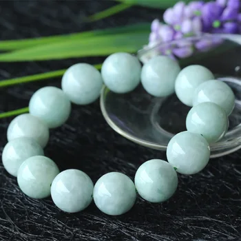 

Wholesale Genuine Natural Green Jadeite Jade Round Beads 6-18mm Stretch Bracelets