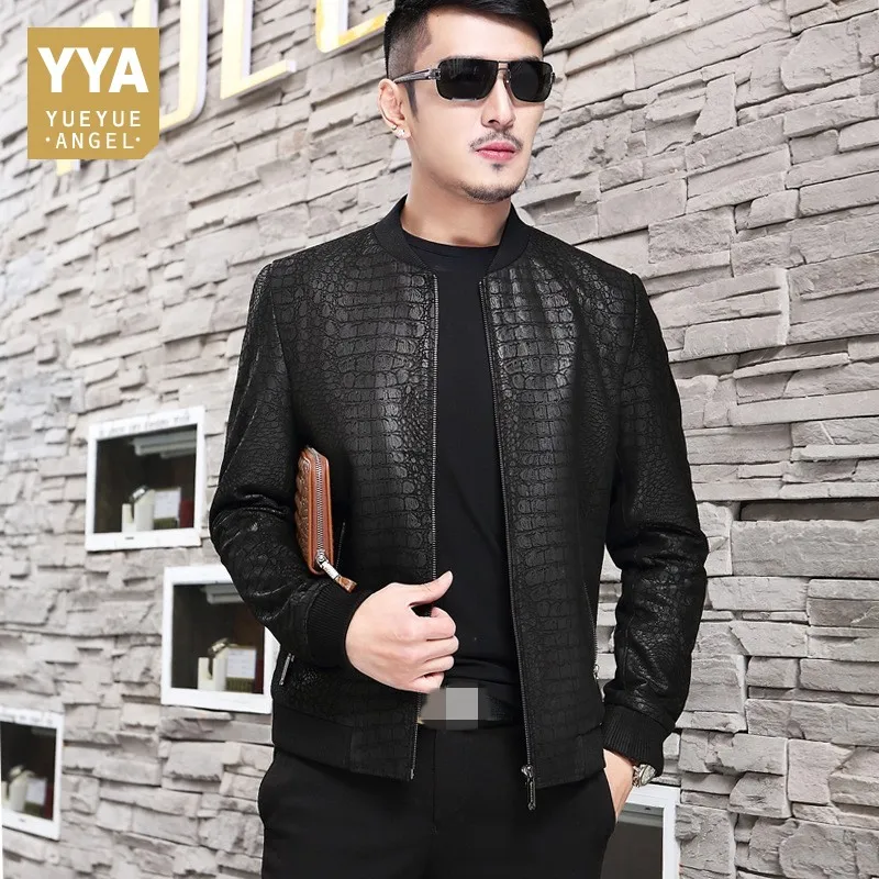 2018 New Winter Man Short Biker Jacket High Quality Leather Mens Coat Streetwear Slim Fit Men Thin Outerwear Plus Size L-4XL 2018 New Winter Man Short Biker Jacket High Quality Leather Mens Coat Streetwear Slim Fit Men Thin Outerwear Plus Size L-4XL