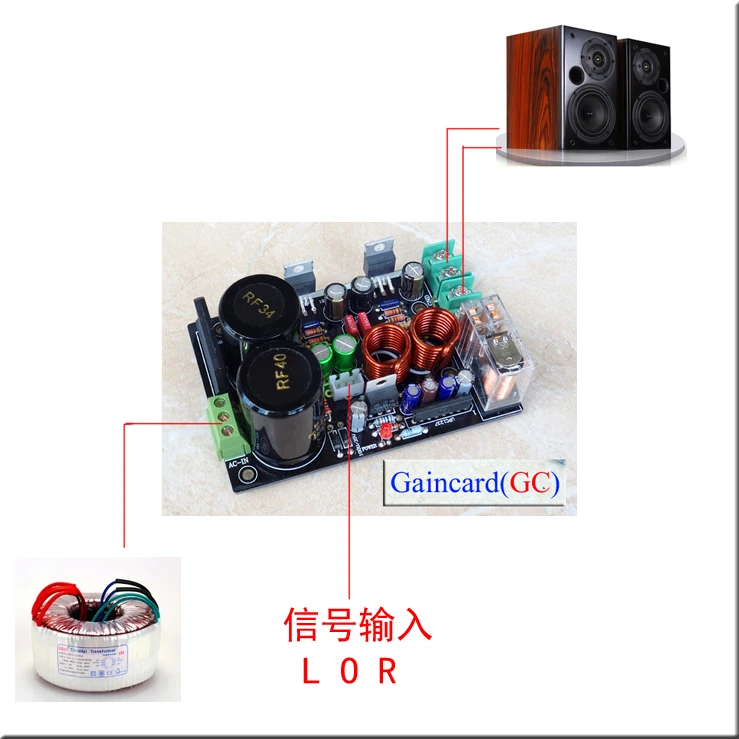 HiFi Gaincard GC версия низким уровнем искажений LM1875 усилитель доска/DIY kit|Усилители