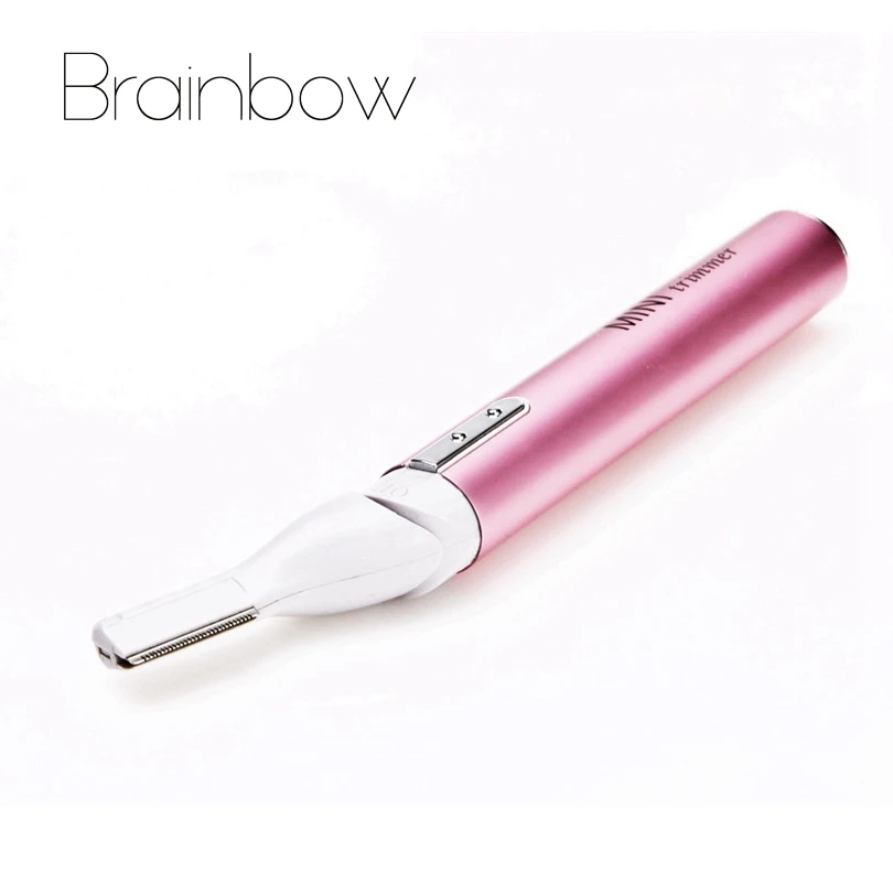 Brainbow Pink Portable Electric Eyebrow Shaver Hair Removal Blade