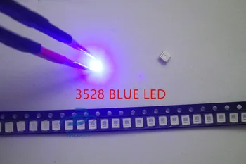 

Free Shipping 1000pcs/lot 1210 3528 SMD LED Ultra Bright Blue Light Diode 470-475NM 3.0-3.6V Chip led lamp high lighting