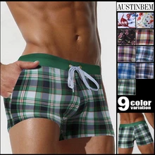 Купальники с красочным принтом мужские купальные шорты для купания шорты с двойным карманом Sunga Masculina Maillot De Bain Homme 22609