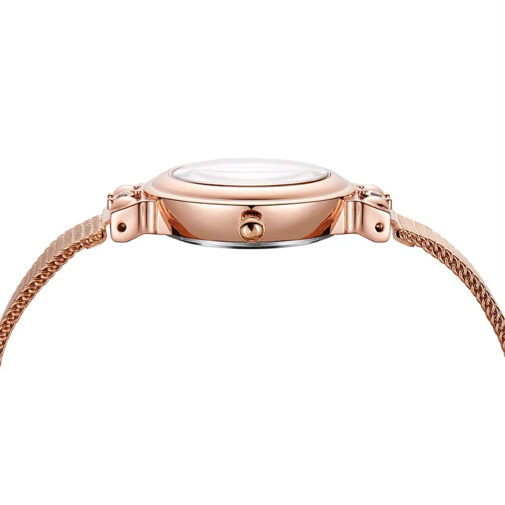 KIMIO Arc Unique Watch Women Retro Milanese Mesh Bracelet Stainless Steel Watch Band Luxury Brand Women Watches 2018 Diamond