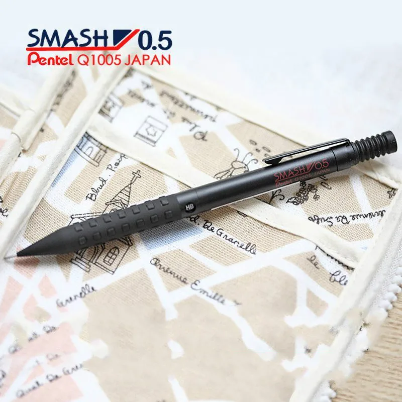 Япония Pentel Smash Q1005 механический карандаш резиновый держатель Анти-скольжения 0,5 мм металлический корпус